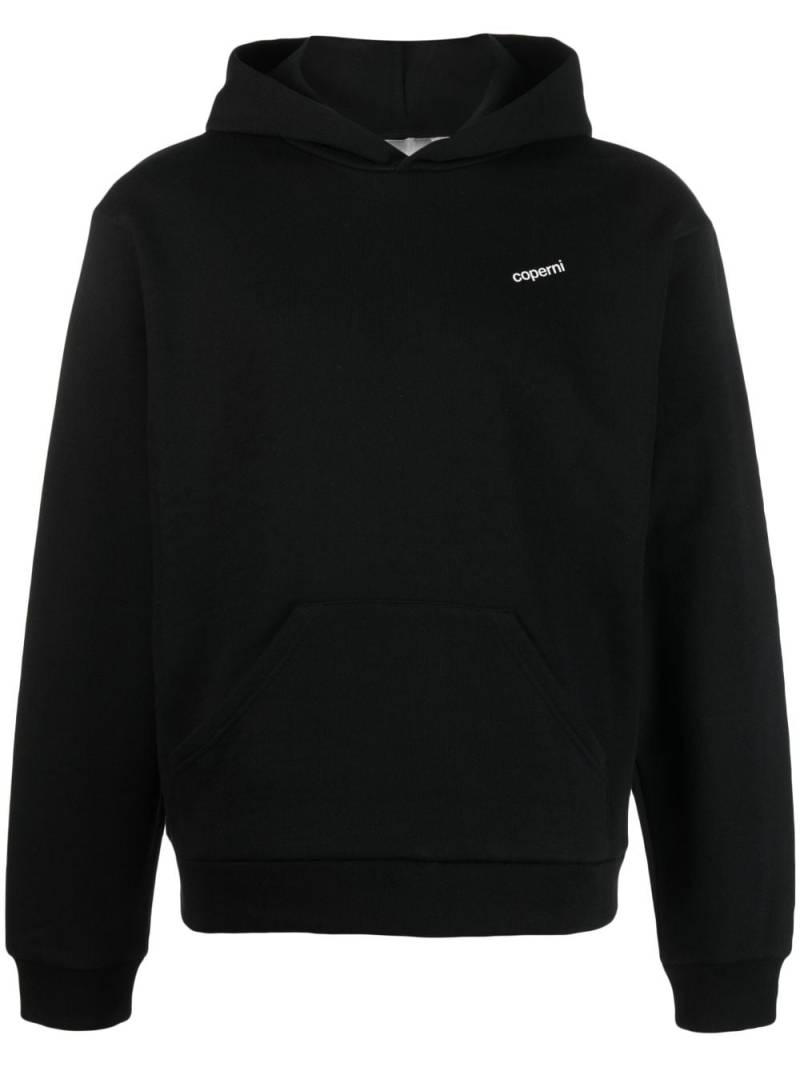 Coperni logo-print hoodie - Black von Coperni