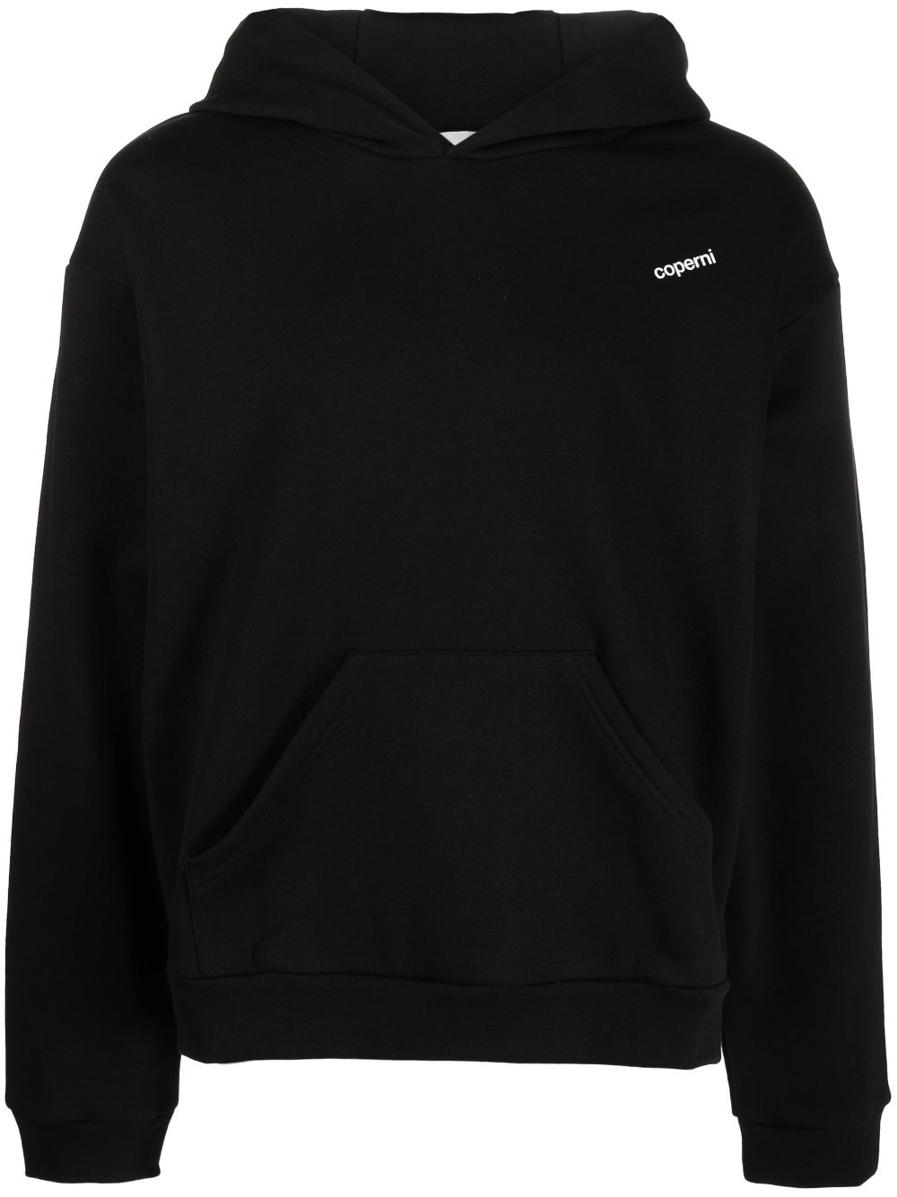 Coperni logo-print jersey hoodie - Black von Coperni