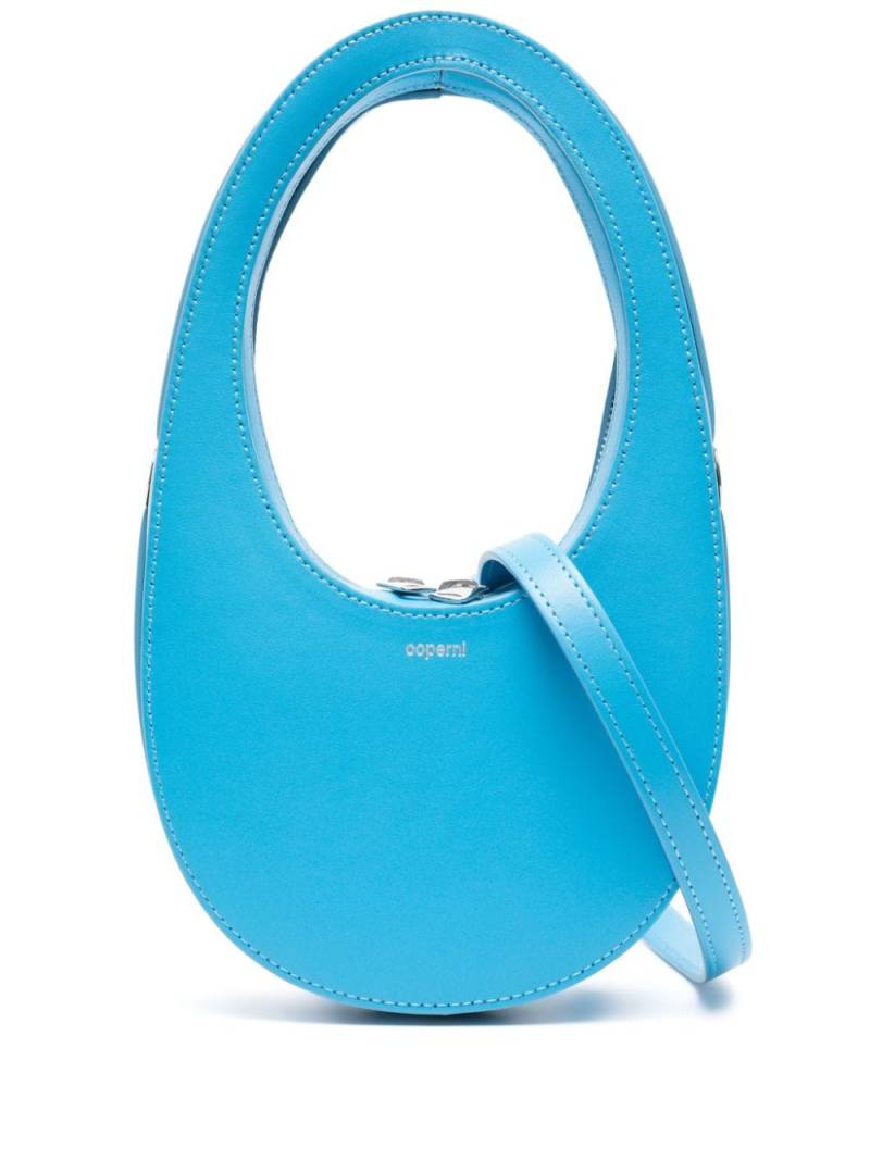 Coperni mini Swipe leather crossbody bag - Blue von Coperni