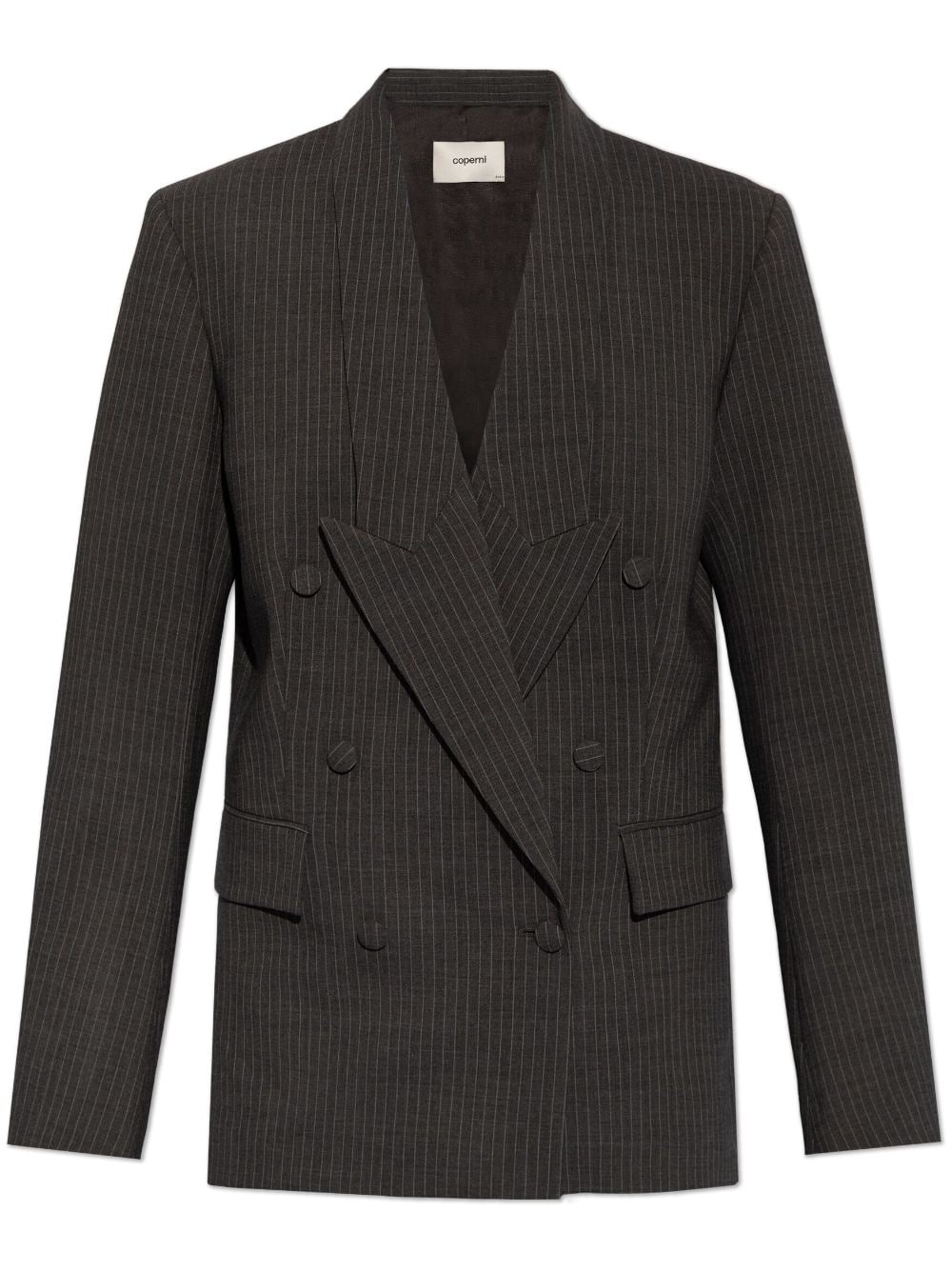 Coperni pinstripe double-breasted blazer - Grey von Coperni