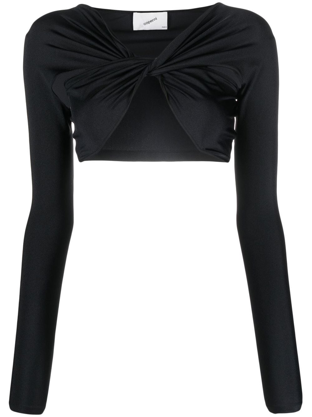 Coperni ruched cut-out top - Black von Coperni