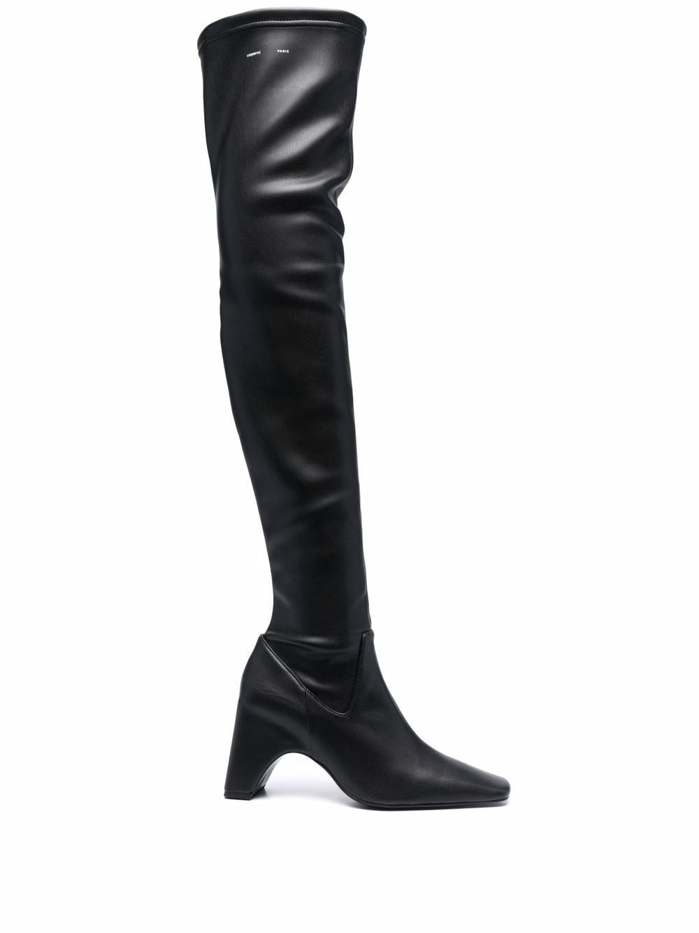 Coperni stretch vegan-leather thigh-high boots - Black von Coperni