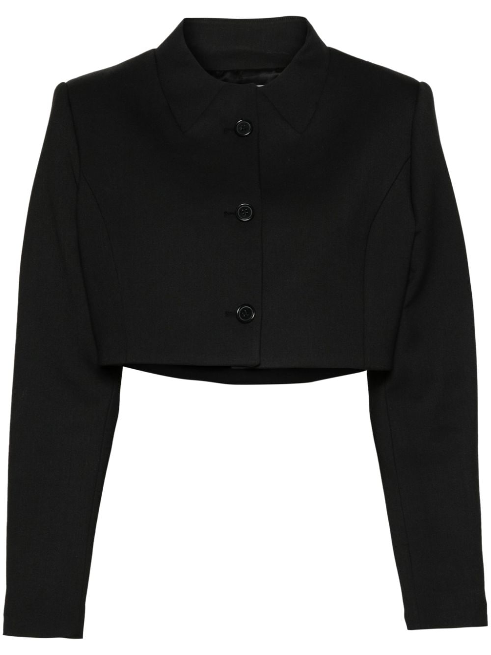 Coperni twill cropped jacket - Black von Coperni