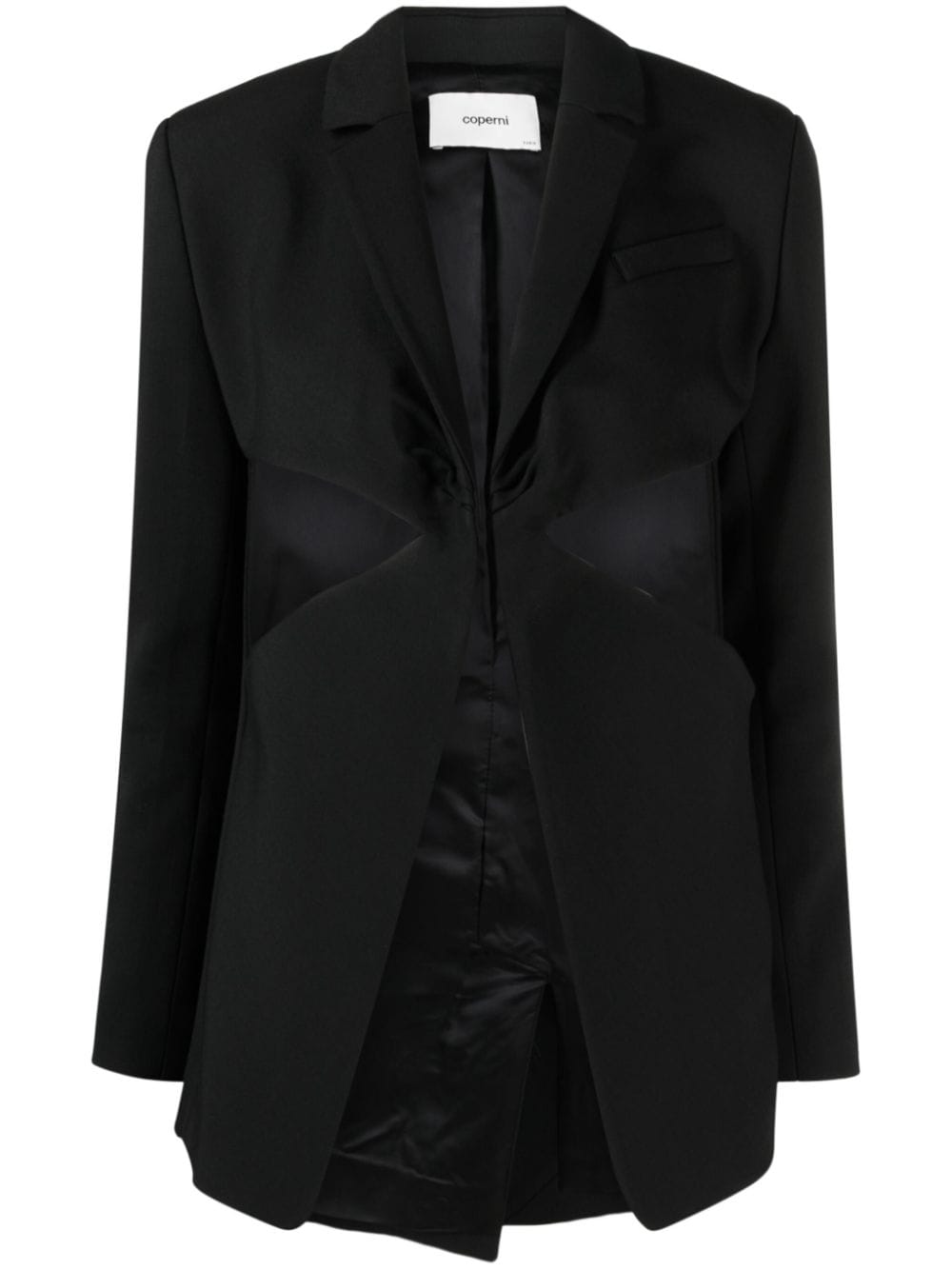 Coperni twisted cut-out blazer - Black von Coperni