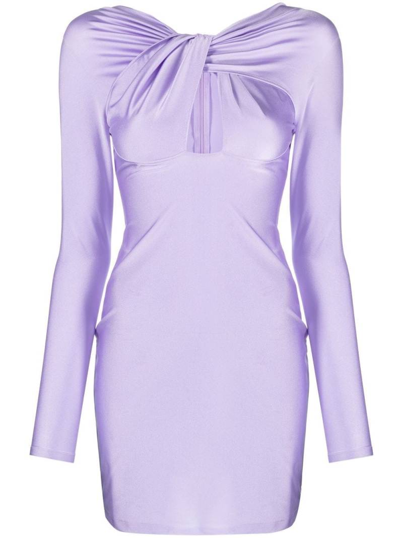 Coperni twisted cut-out minidress - Purple von Coperni