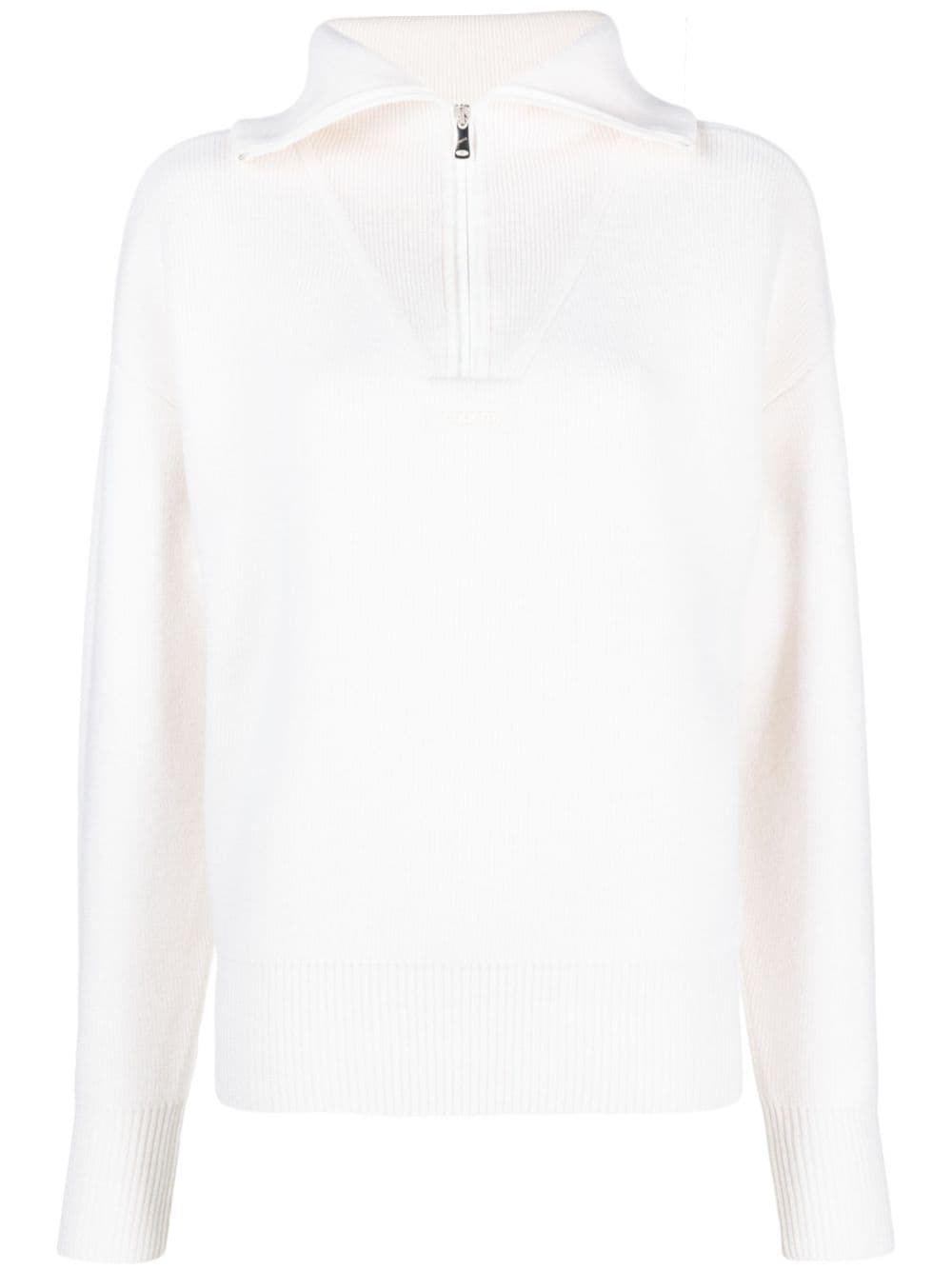 Coperni wool-blend half-zip jumper - White von Coperni