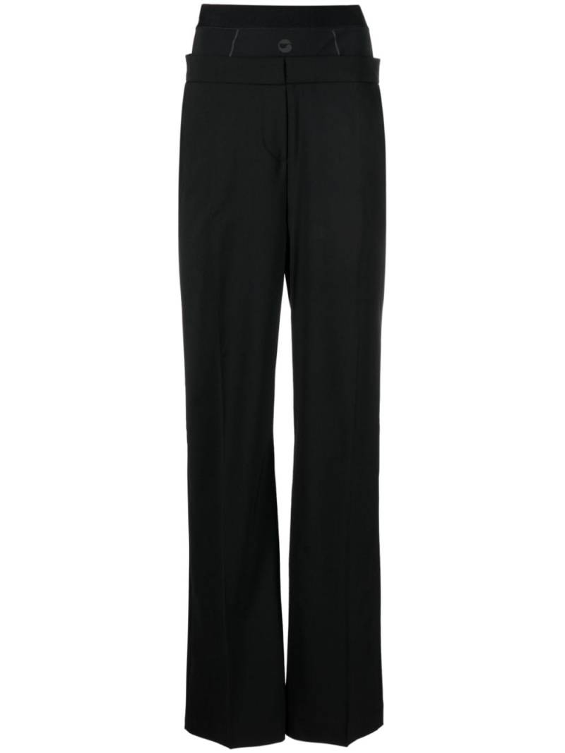 Coperni wool-blend layered trousers - Black von Coperni