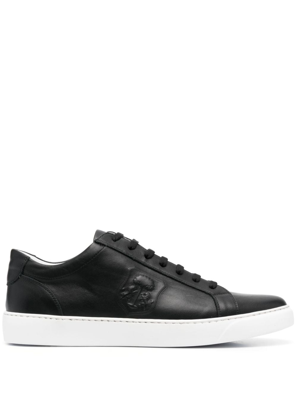 Corneliani Boston low-top leather sneakers - Black von Corneliani