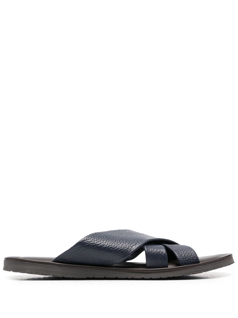 Corneliani Waikiki Beach leather sandals - Blue von Corneliani