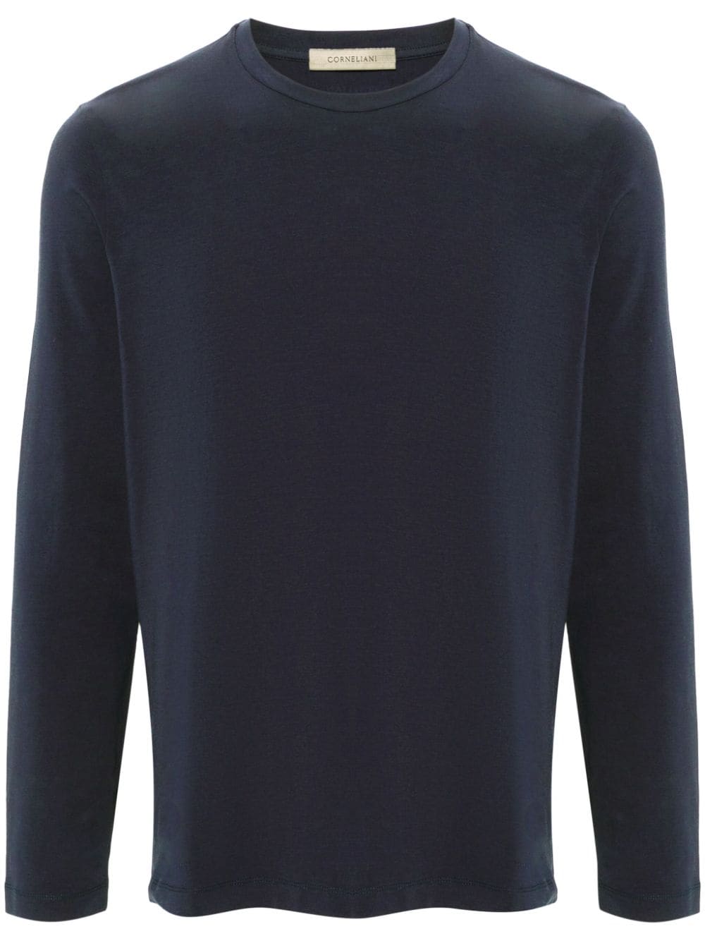 Corneliani crew-neck long-sleeve T-shirt - Blue von Corneliani