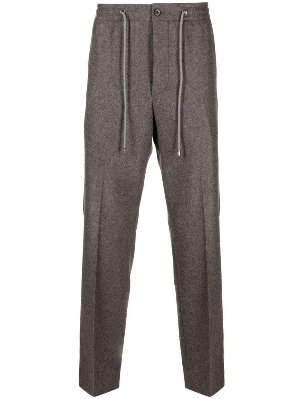 Corneliani cropped virgin-wool trousers - Brown von Corneliani