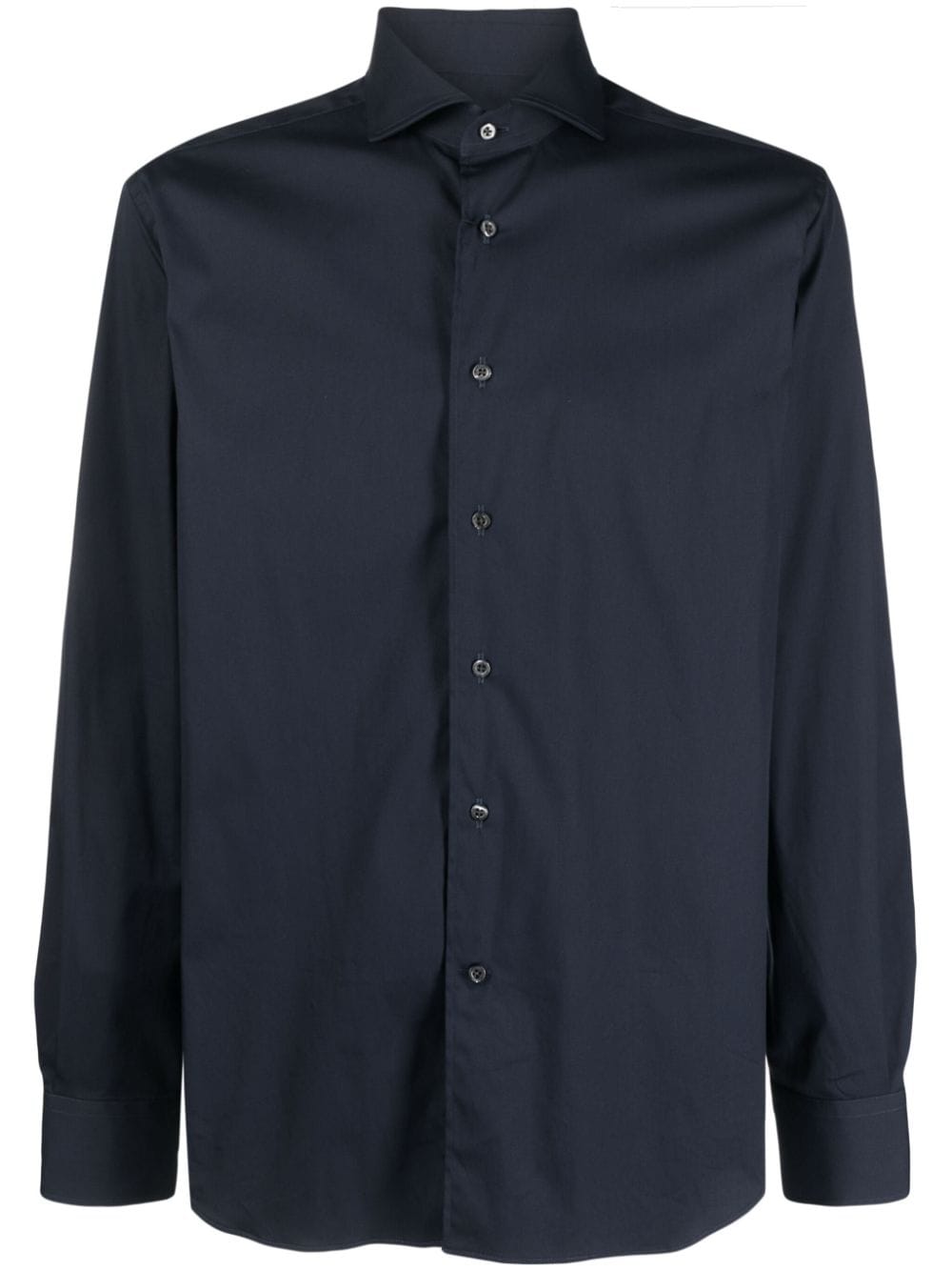 Corneliani cutaway collar long-sleeve shirt - Blue von Corneliani