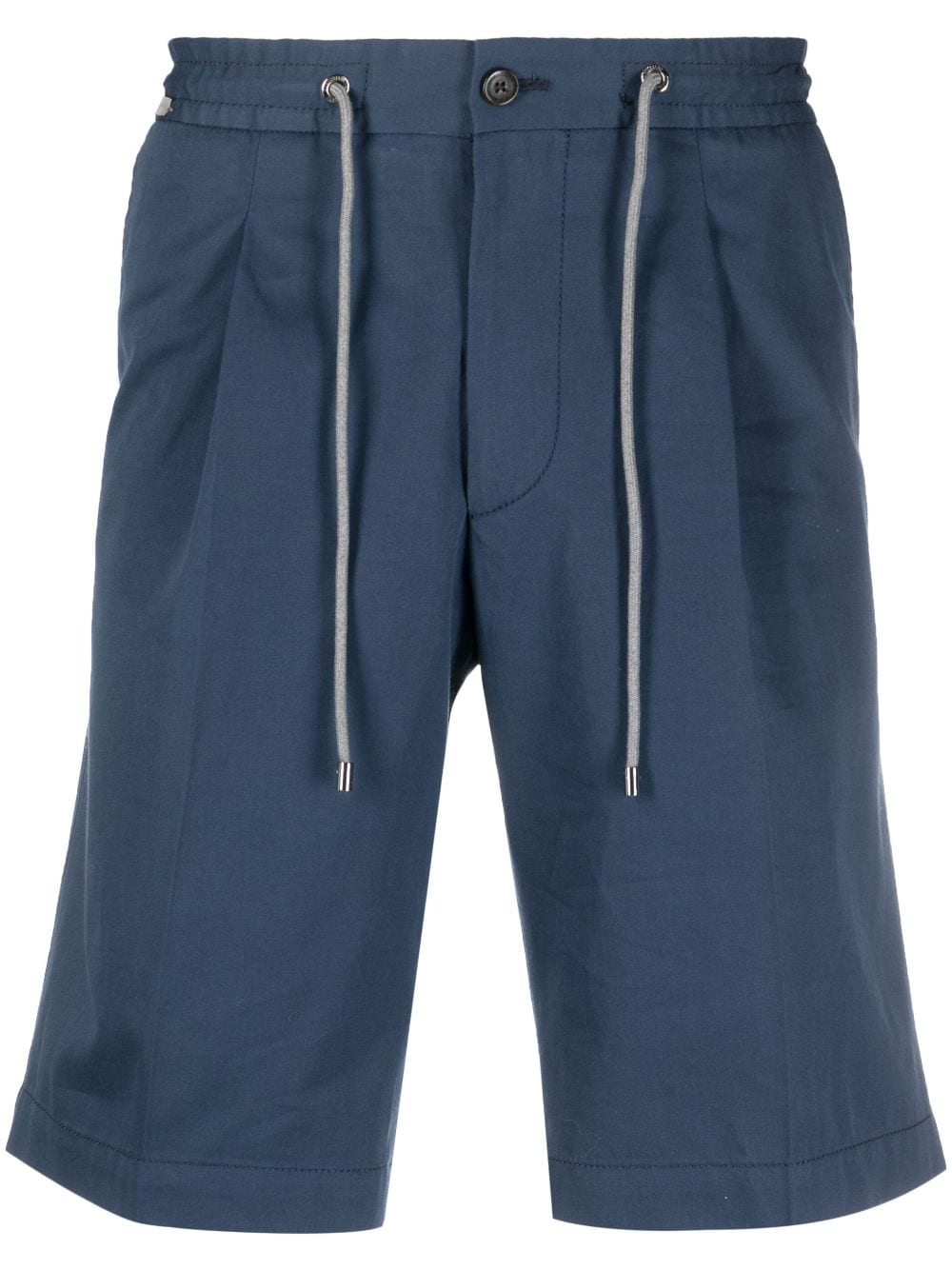 Corneliani drawstring-waist chino shorts - Blue von Corneliani