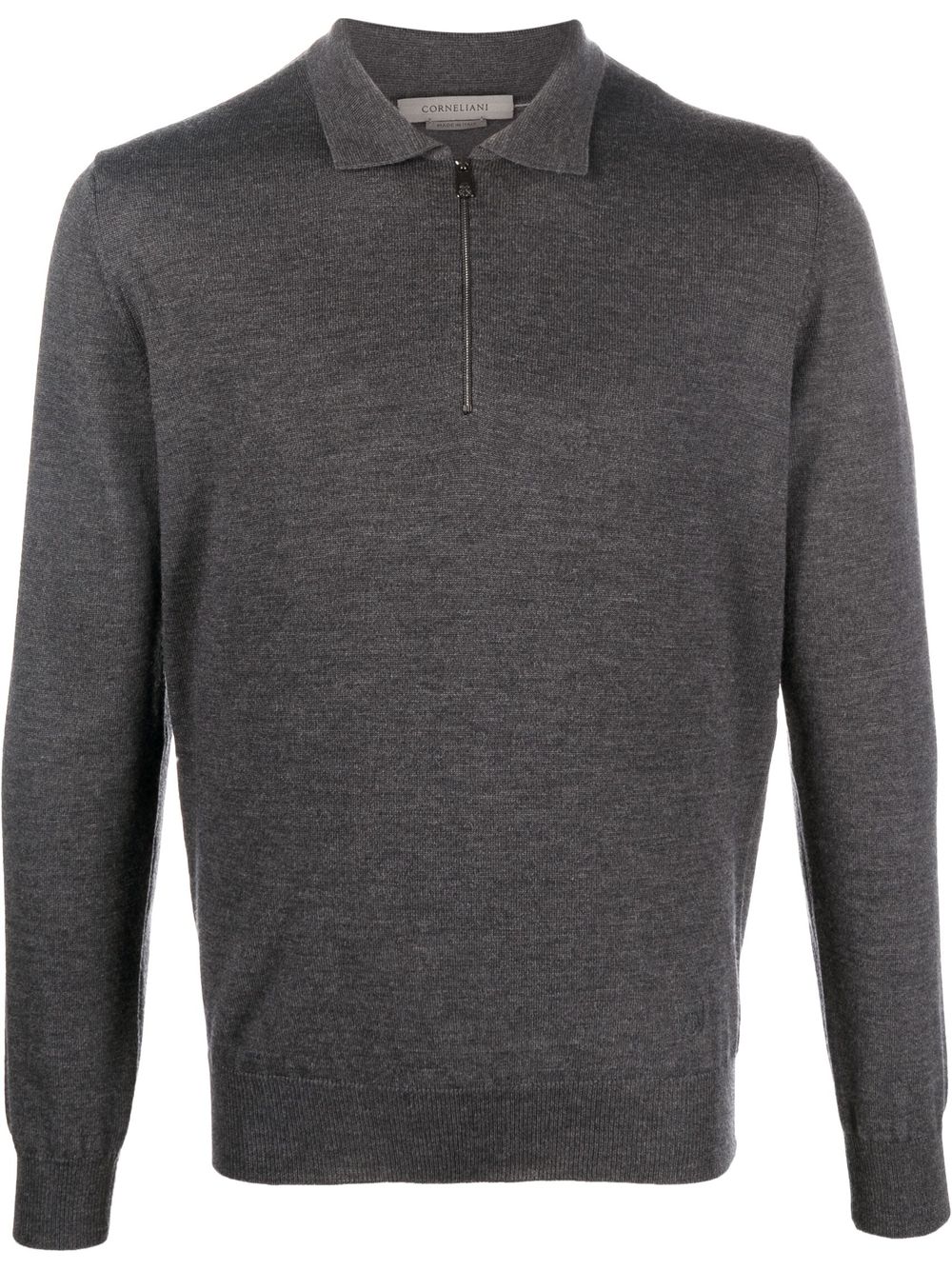 Corneliani fine-knit polo shirt - Grey von Corneliani
