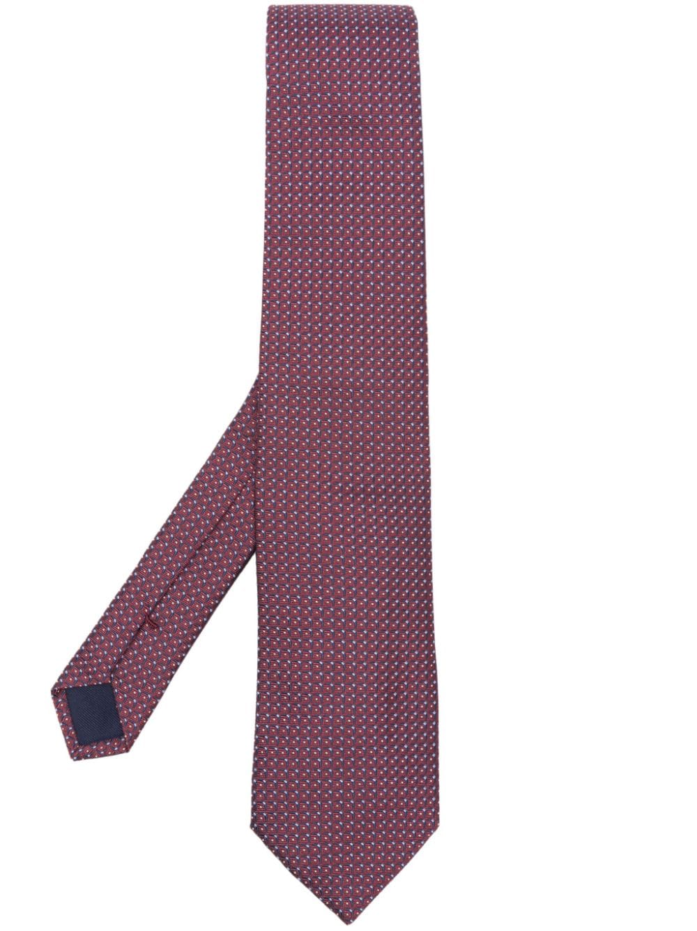 Corneliani geometric-print silk tie - Red von Corneliani