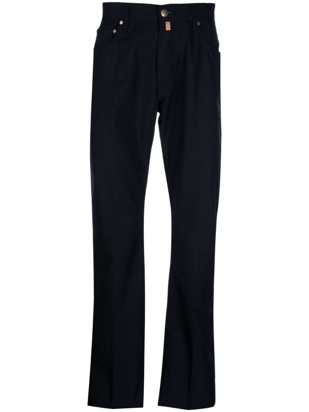 Corneliani high-waist straight-leg trousers - Blue von Corneliani