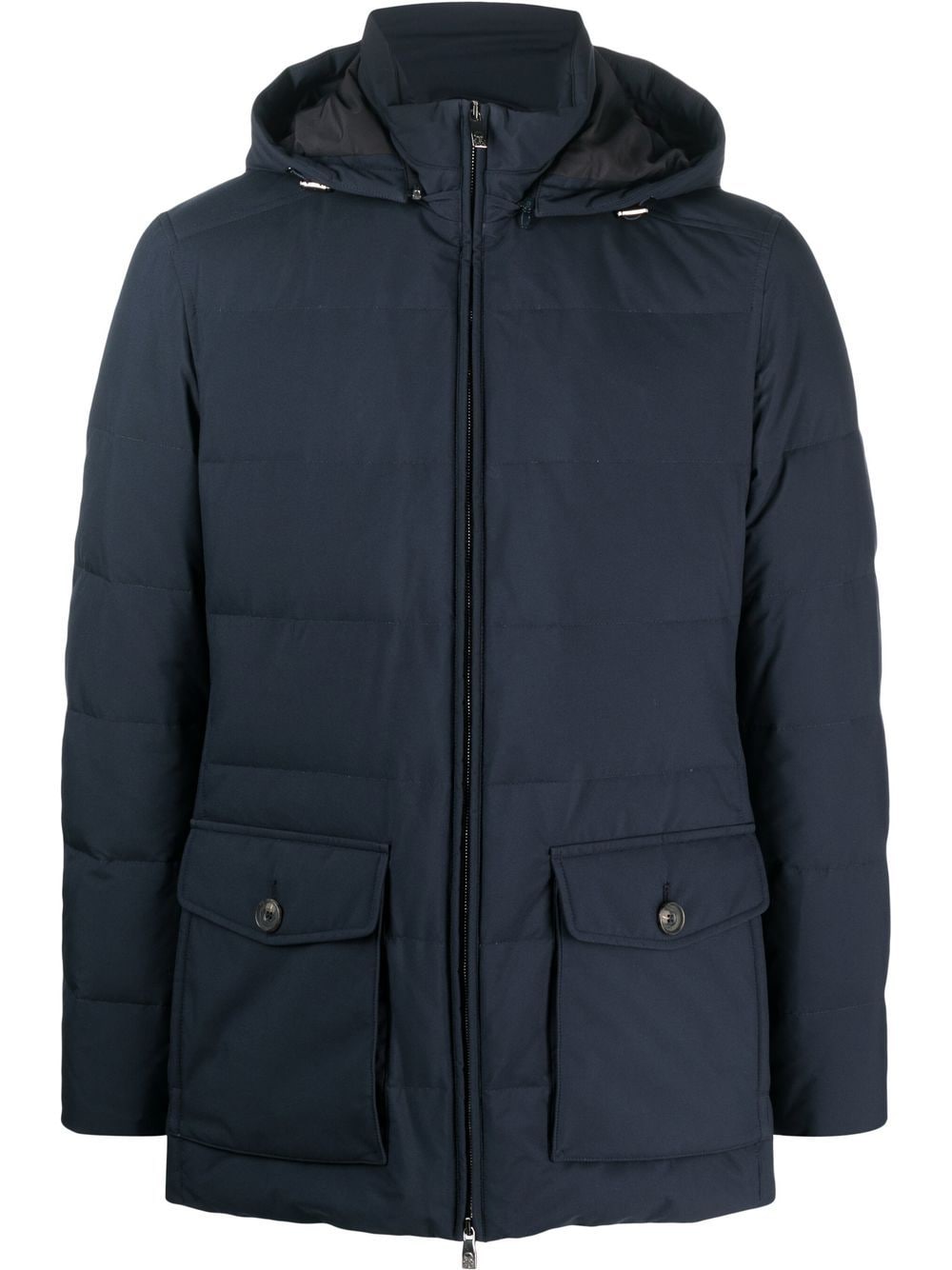 Corneliani hooded down coat - Blue von Corneliani