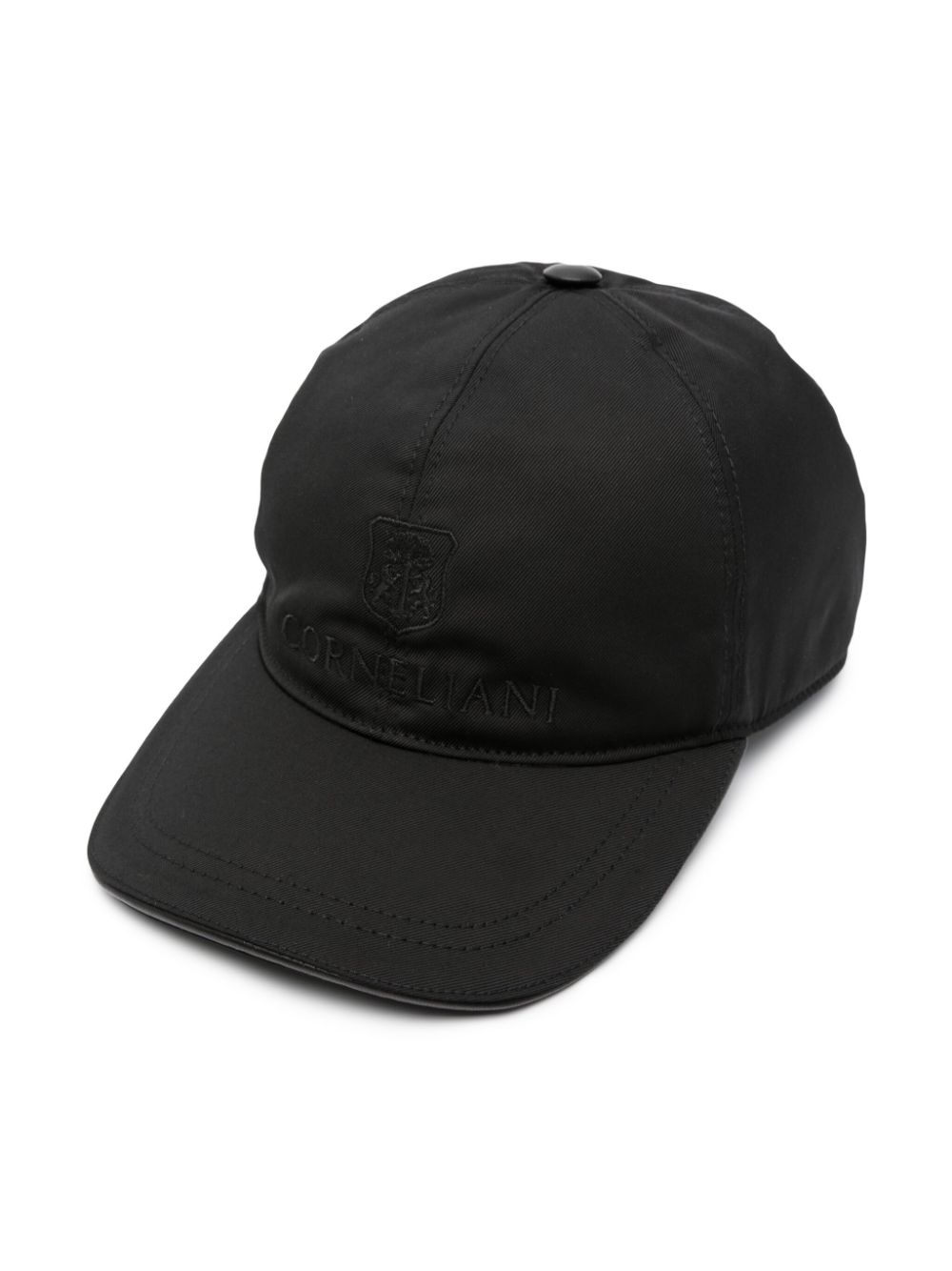 Corneliani logo-embroidered baseball cap - Black von Corneliani