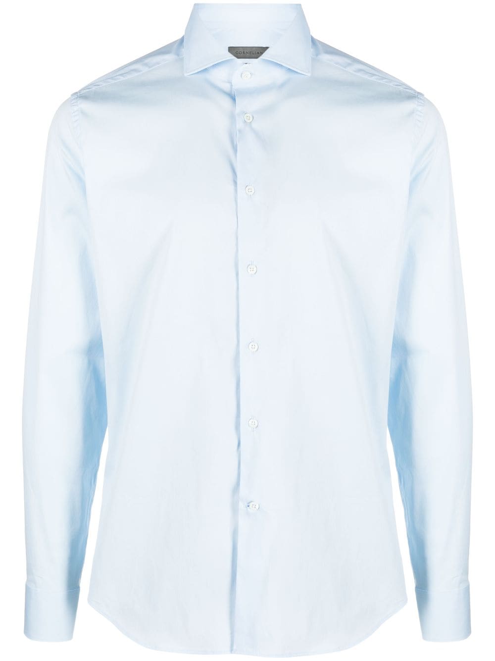 Corneliani long-sleeve buttoned cotton shirt - Blue von Corneliani