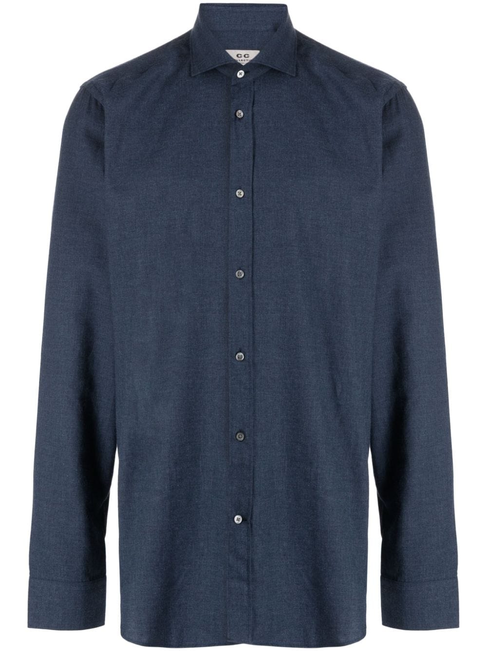 Corneliani long-sleeve cotton shirt - Blue von Corneliani