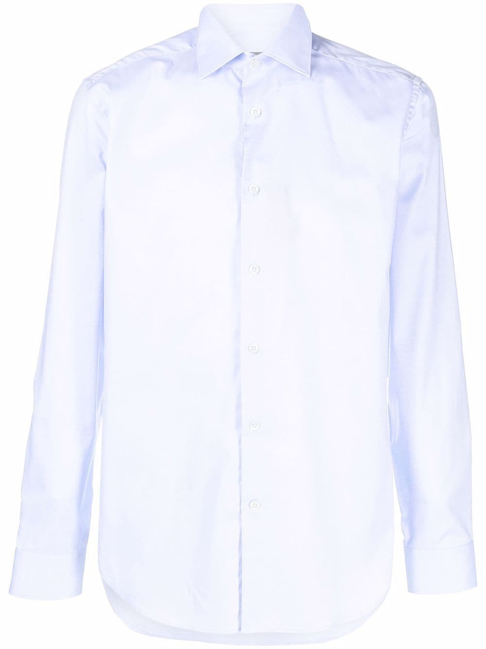 Corneliani long-sleeve cotton shirt - Blue von Corneliani