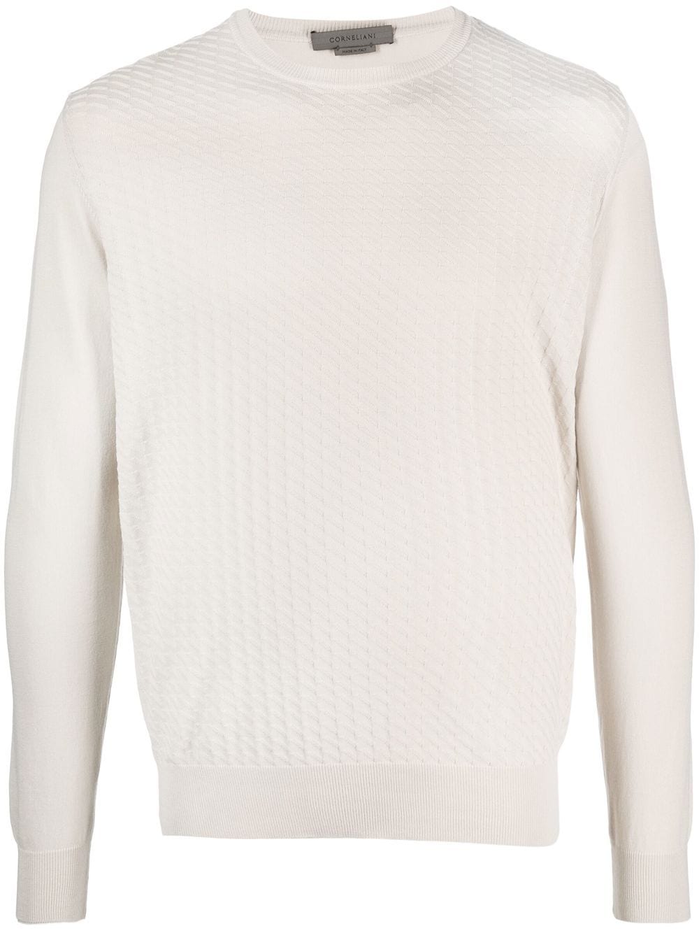 Corneliani long-sleeved cotton sweatshirt - Neutrals von Corneliani