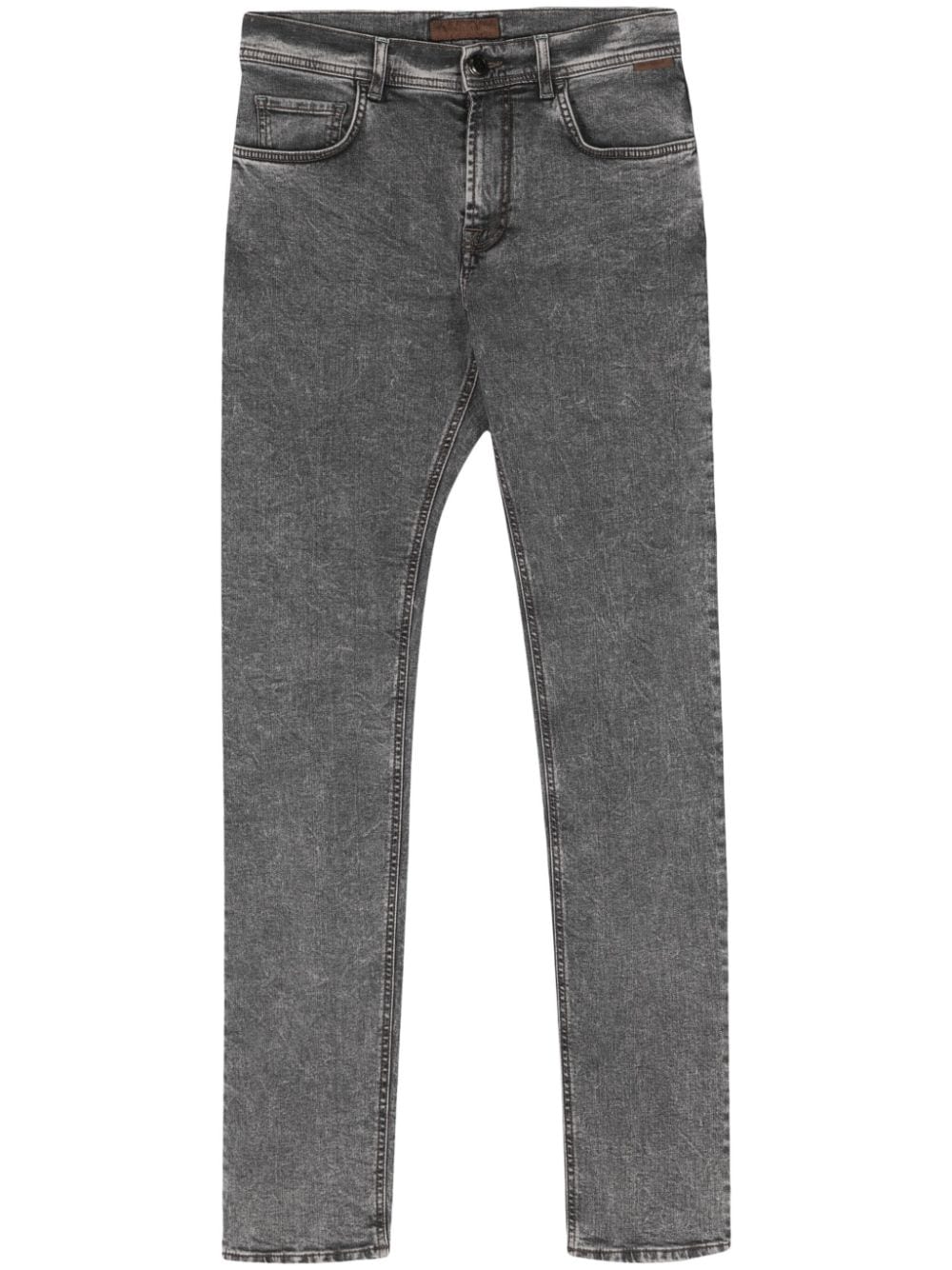 Corneliani low-rise skinny jeans - 015 GREY von Corneliani