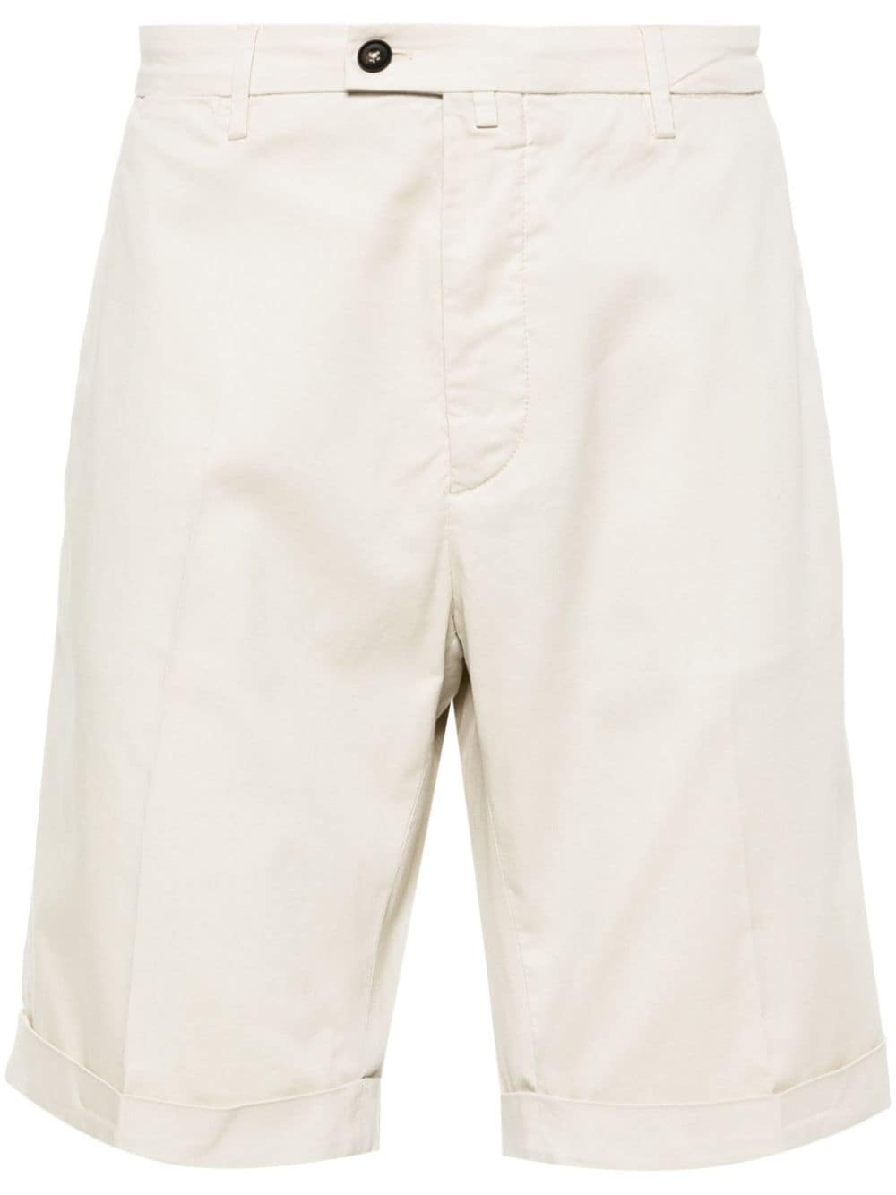 Corneliani mid-rise lyocell blend chino shorts - Neutrals von Corneliani