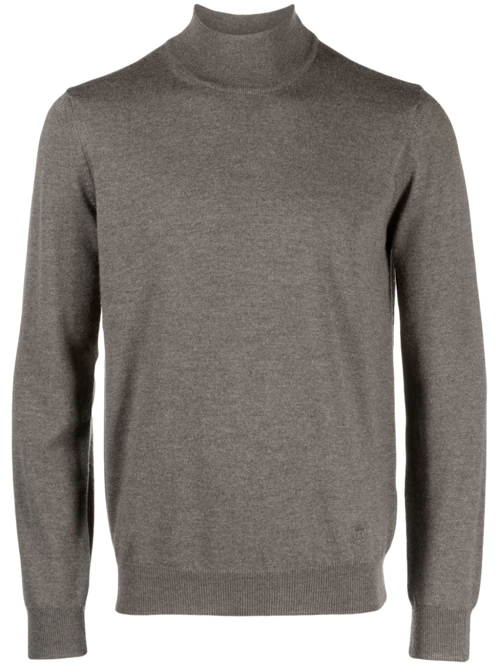 Corneliani mock-neck virgin wool jumper - Brown von Corneliani