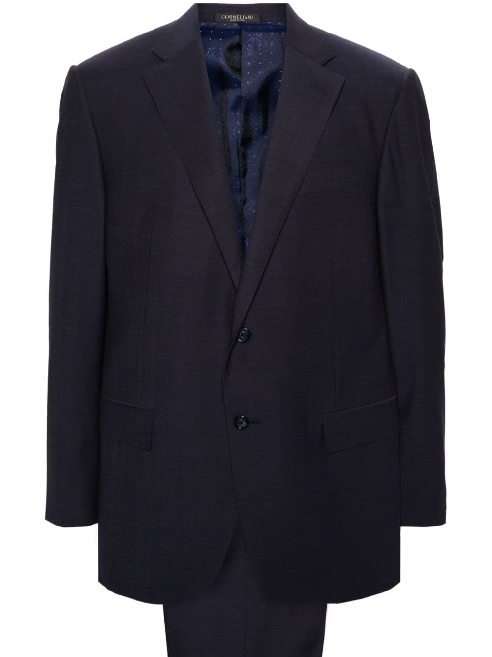Corneliani notched-lapels single-breasted suit - Blue von Corneliani