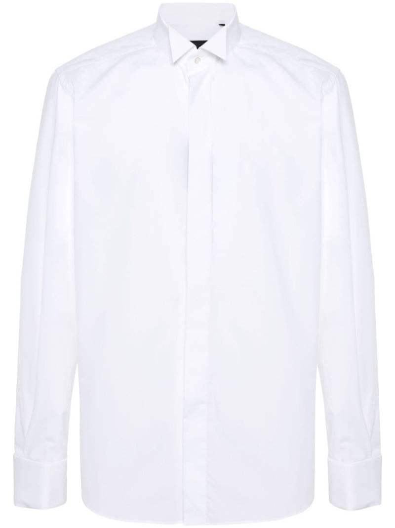 Corneliani poplin cotton shirt - White von Corneliani
