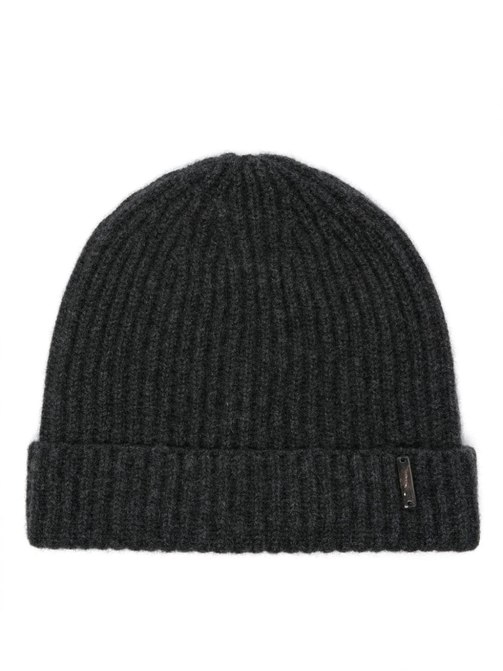 Corneliani ribbed-knit cashmere beanie - Grey von Corneliani