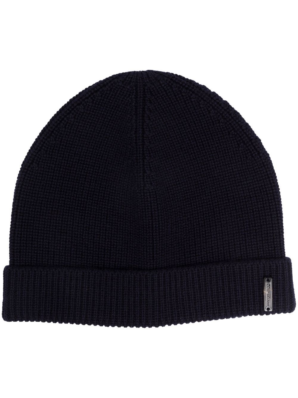 Corneliani ribbed virgin-wool beanie - Blue von Corneliani