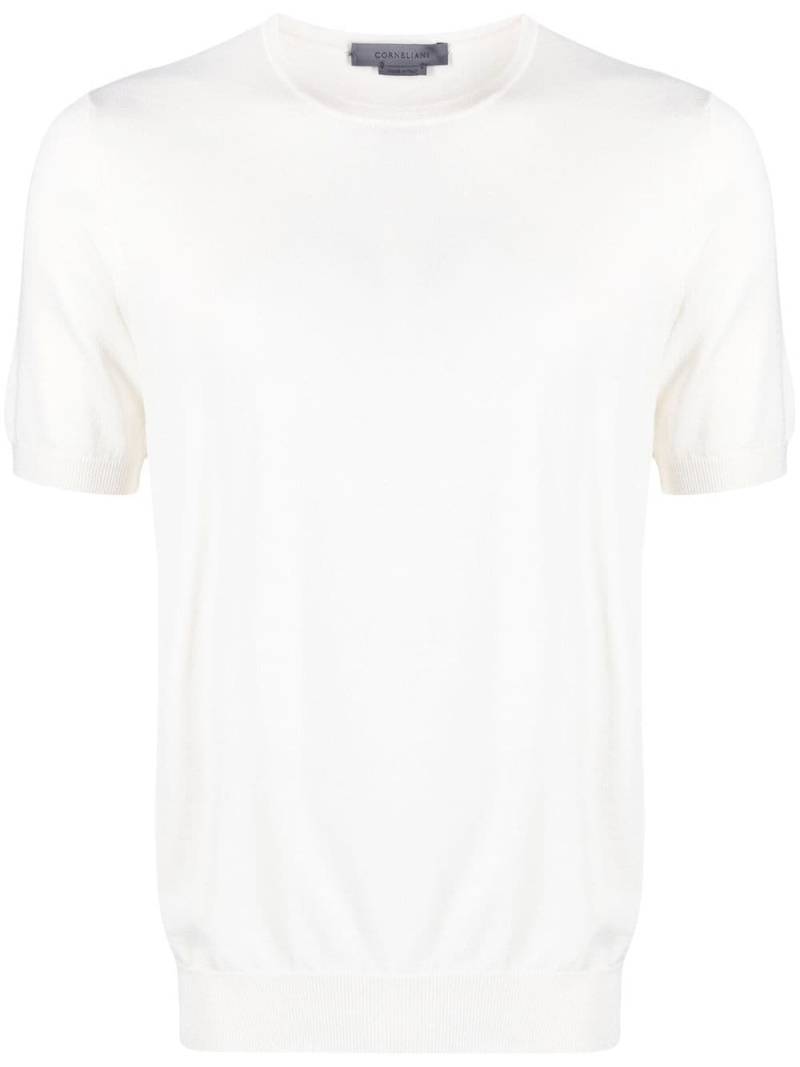Corneliani round-neck short-sleeve T-shirt - White von Corneliani