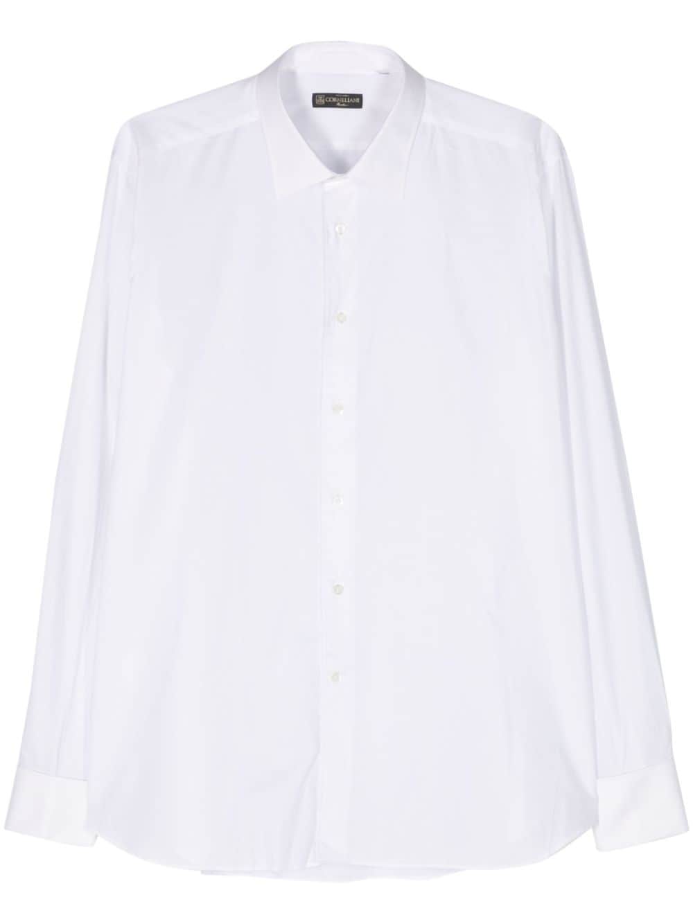 Corneliani semi-sheer cotton shirt - White von Corneliani