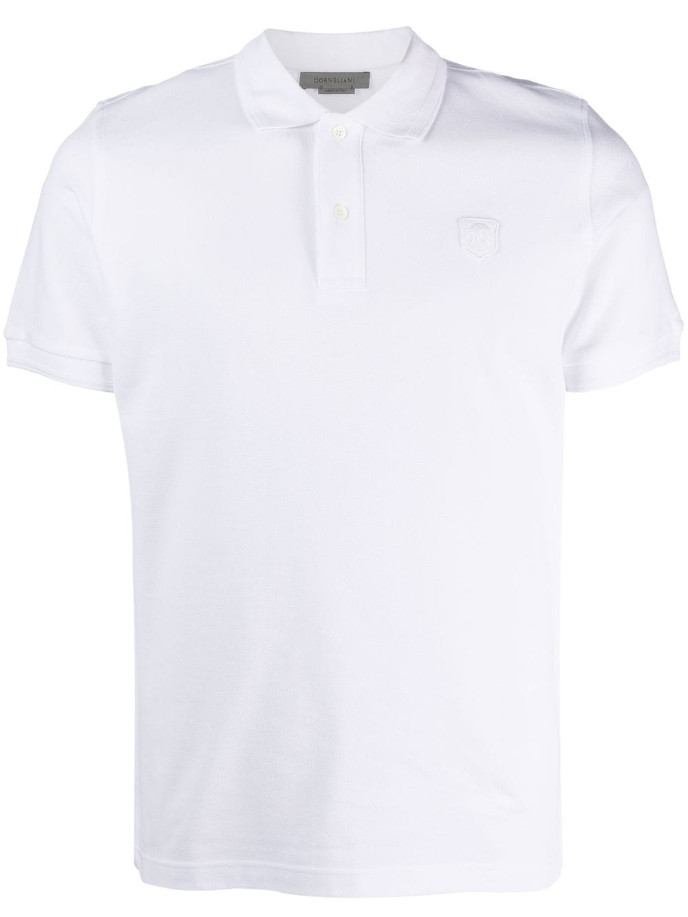 Corneliani short-sleeve cotton polo shirt - White von Corneliani