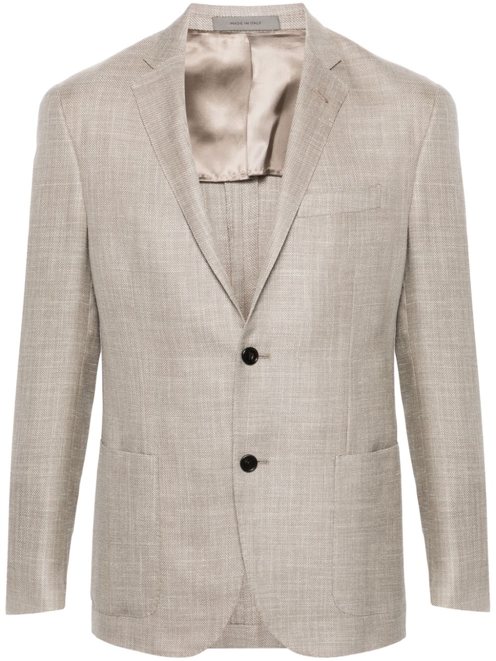 Corneliani single-breasted twill blazer - Neutrals von Corneliani