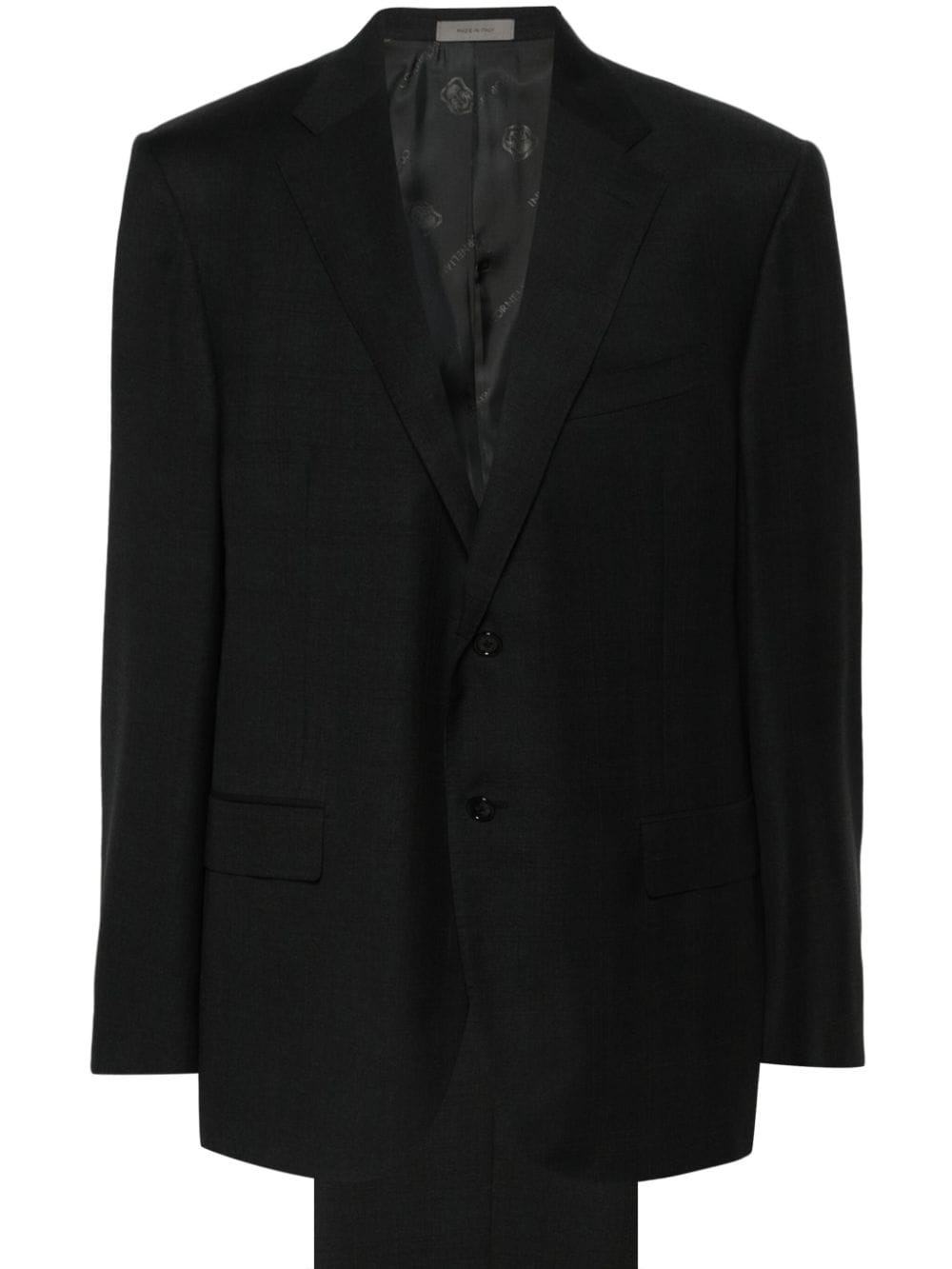 Corneliani single-breasted virgin wool suit - Grey von Corneliani