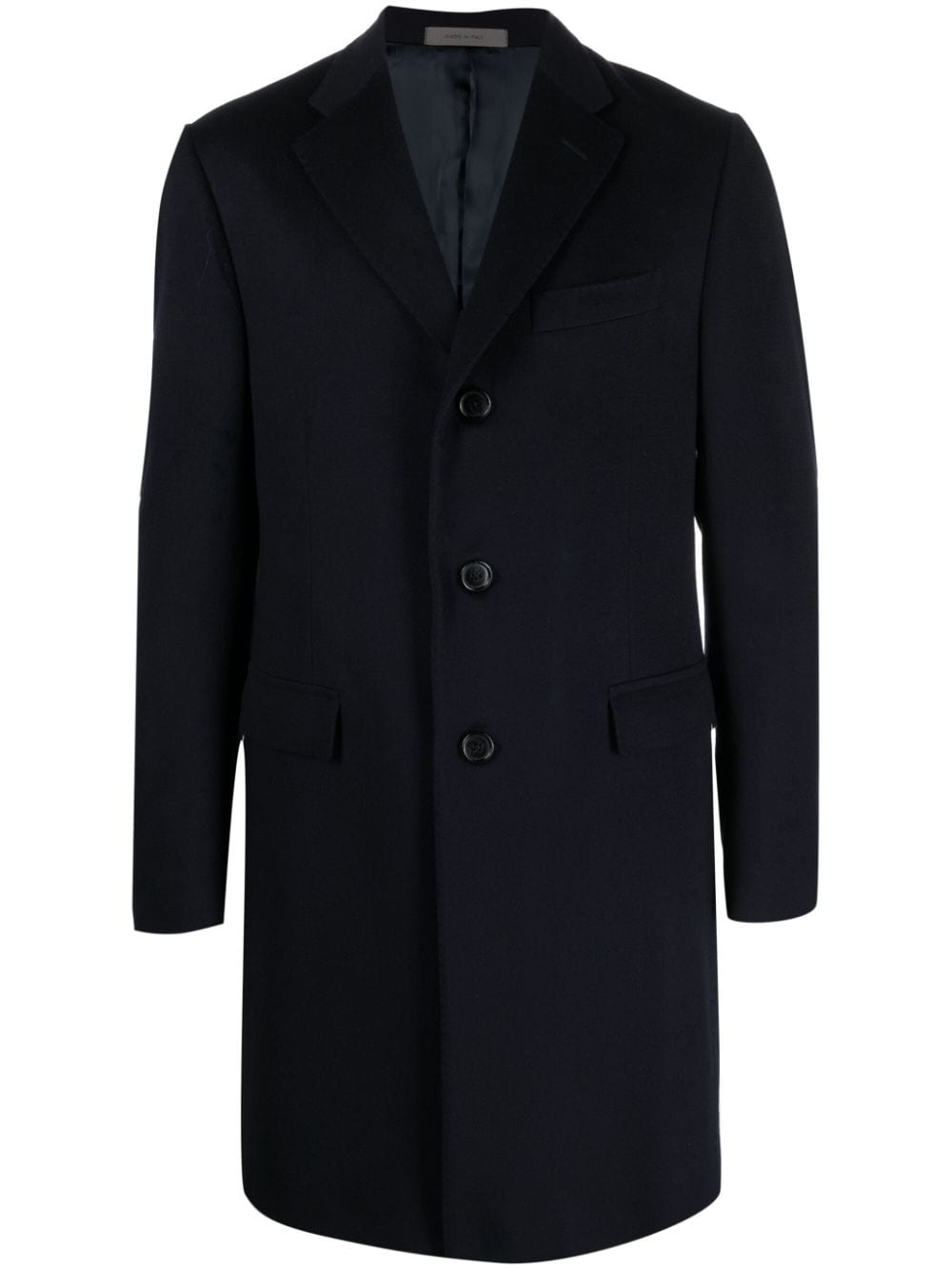 Corneliani single-breasted wool coat - Blue von Corneliani