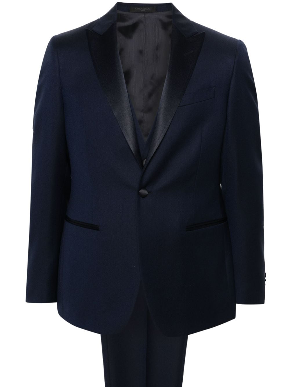 Corneliani single-breasted wool suit - Blue von Corneliani