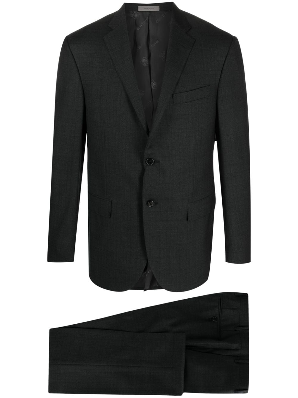 Corneliani single-breasted wool suit - Grey von Corneliani