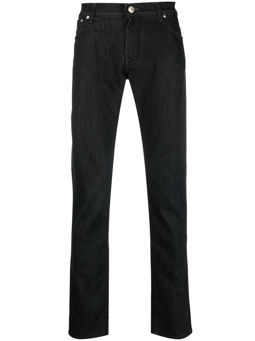 Corneliani slim-cut 5-pocket jeans - Black von Corneliani
