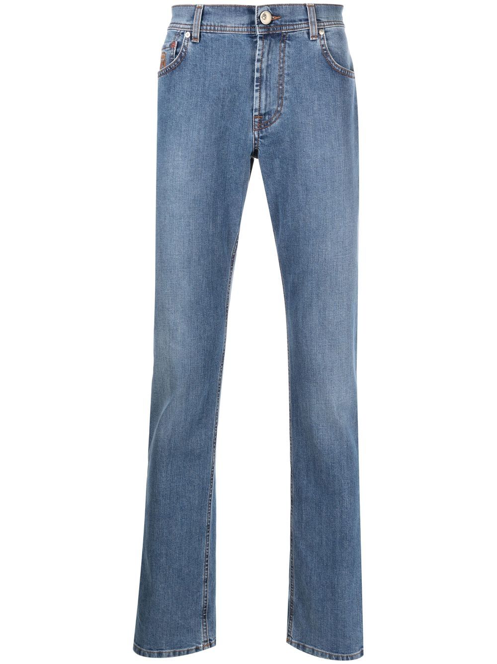 Corneliani slim-cut denim jeans - Blue von Corneliani