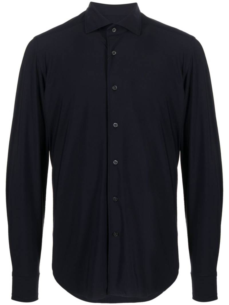 Corneliani spread-collar button-up shirt - Blue von Corneliani
