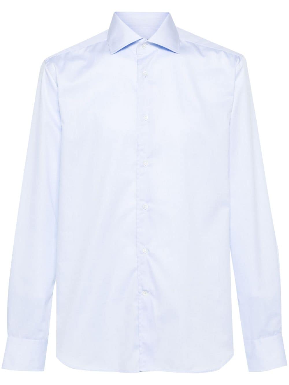 Corneliani spread-collar cotton shirt - Blue von Corneliani
