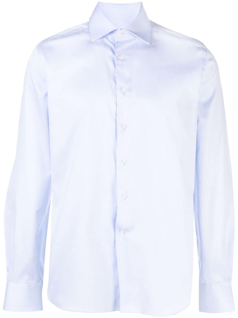 Corneliani spread-collar cotton shirt - Blue von Corneliani