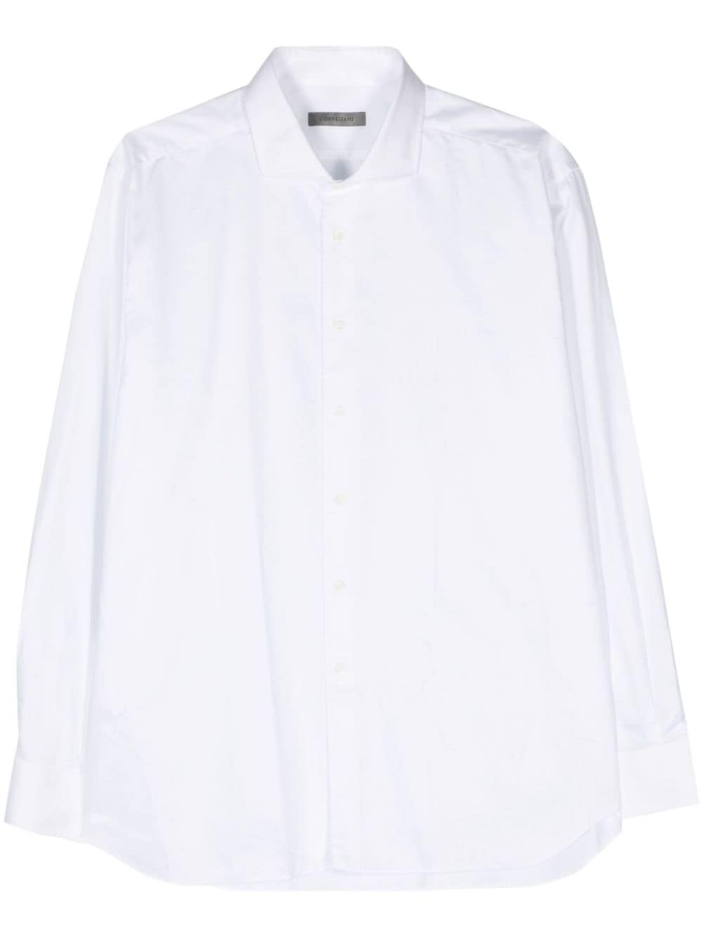 Corneliani spread-collar poplin shirt - White von Corneliani