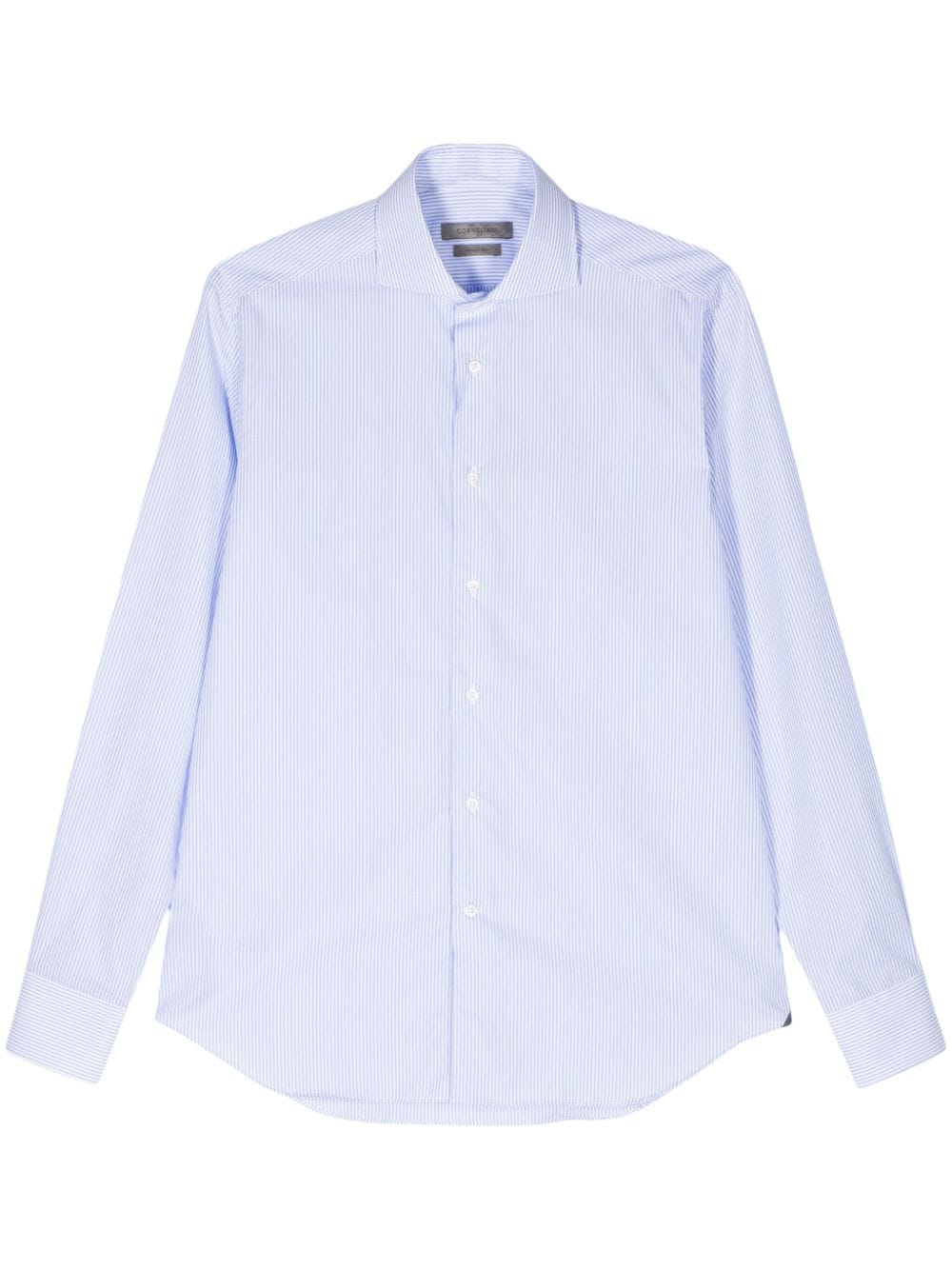 Corneliani striped cotton shirt - Blue von Corneliani