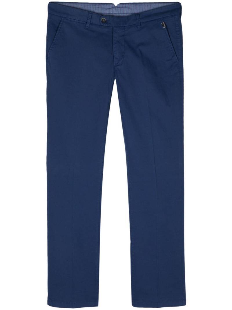 Corneliani tapered-leg chino trousers - Blue von Corneliani