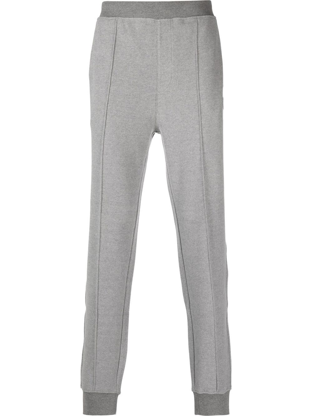 Corneliani tapered logo-patch joggers - Grey von Corneliani